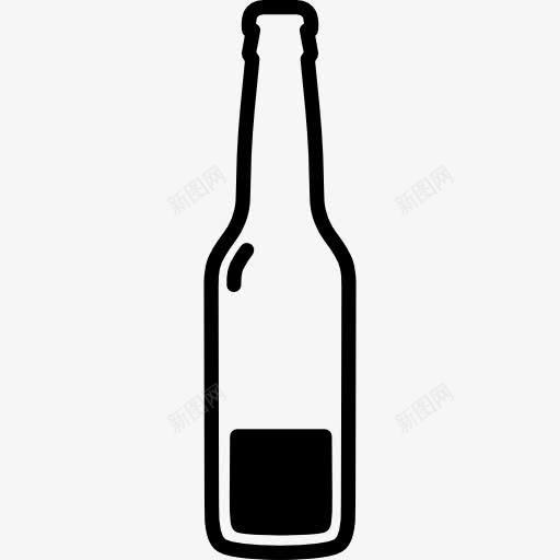 啤酒瓶几乎是空的图标png_新图网 https://ixintu.com 啤酒 酒 酒吧 食品 饮料
