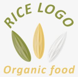 有机水稻有机大米LOGO图标高清图片