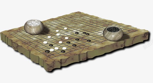 棋盘png免抠素材_新图网 https://ixintu.com 下棋 古人下棋 围棋 棋子 棋盘