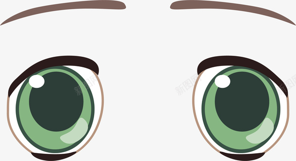 绿色瞳孔png免抠素材_新图网 https://ixintu.com 亮晶晶眼睛 儿童眼睛 大眼睛 小孩眼睛 眼睛 绿色