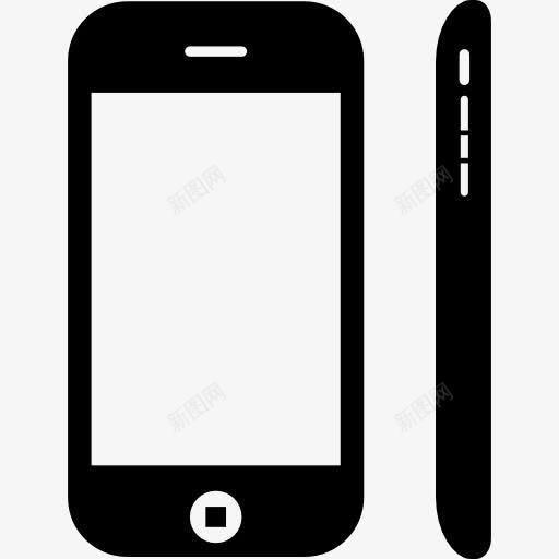 手机从两种观点图标png_新图网 https://ixintu.com 两 侧视图 工具 工具和用具 手机 手机套 正视图 电话 视图