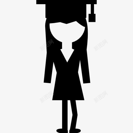 女研究图标png_新图网 https://ixintu.com 女 女人 帽 教育 毕业 毕业帽 毕业生 硕士研究生