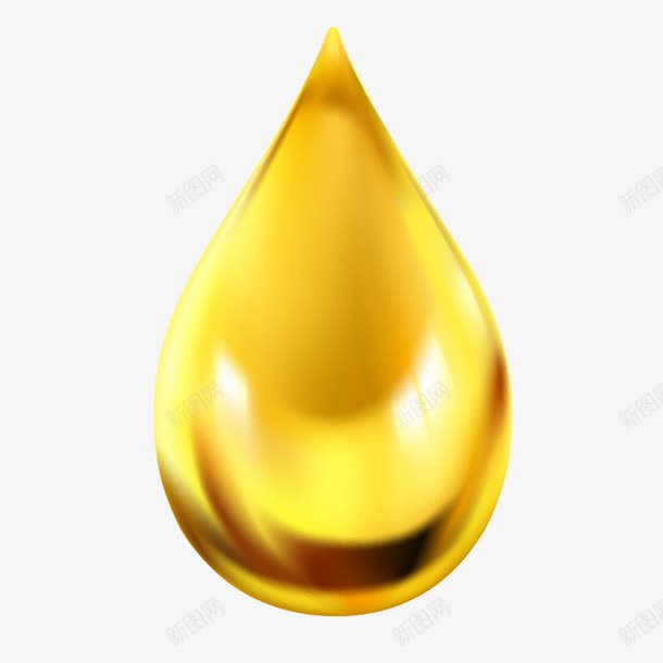 黄金色水滴png免抠素材_新图网 https://ixintu.com 水滴 油 油滴 油滴状 金色