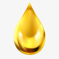 油滴状黄金色水滴高清图片