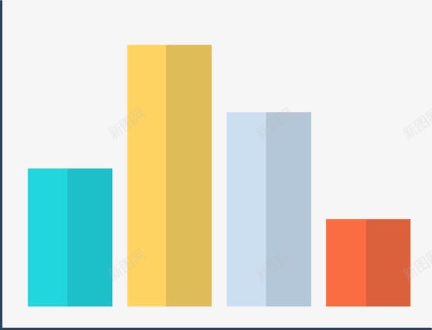 扁平化条形图图标png_新图网 https://ixintu.com nbs 图表 平面分布图图表 效益 数据 环形 矢量图表 经济效益 统计 金币 金融图标 金钱 钱