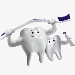刷牙保护牙齿素材