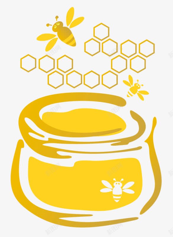 蜜蜂png免抠素材_新图网 https://ixintu.com 动物 卡通 可爱动物 昆虫 蜂蜜 蜜蜂