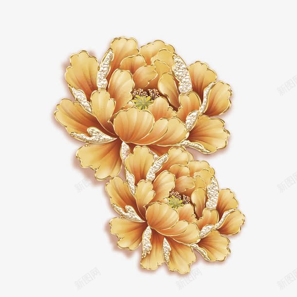 金色牡丹花png图片免费下载 素材7niuajjkg 新图网 金色牡丹花png图片免费下载 素材7niuajjkg 新图网
