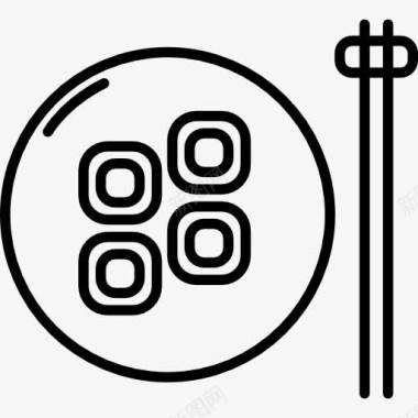 粟实用筷子图标图标