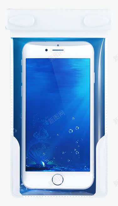 苹果6plus手机通潜水套png免抠素材_新图网 https://ixintu.com Iphone6plu 产品实物 包装 手机防水袋 拍照 水下 苹果6plus 触屏包