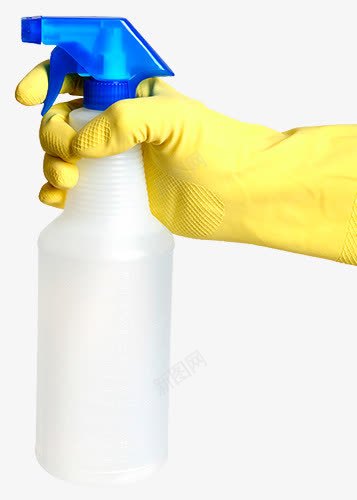清洁工具png免抠素材_新图网 https://ixintu.com 小喷壶 橡胶手套 清洁用品