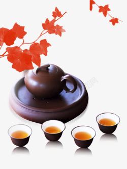 紫砂茶壶品茶素材