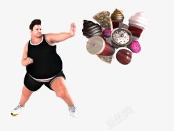 肥胖减肥创意广告素材