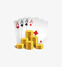 扑克牌砝码扑克牌和金钱卡通图高清图片