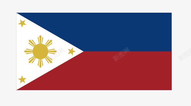 菲律宾国旗png免抠素材_新图网 https://ixintu.com 国旗 矢量国旗 矢量旗帜 菲律宾国旗 菲律宾地标