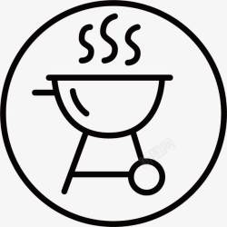 烤鸡爪logo烤肉图标高清图片