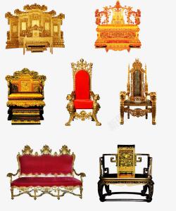 王座古代椅子高清图片