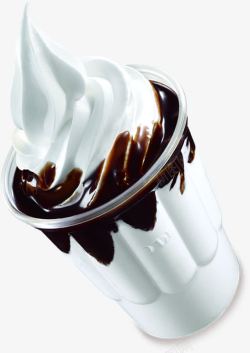 摄影巧克力圣代冰淇淋素材