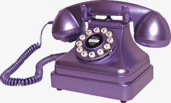 紫色怀旧电话素材