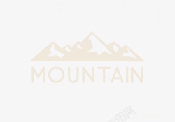 山峰logo简约扁平复古山峰logo图标高清图片
