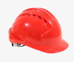 男女安全头盔红色ABS安全头盔高清图片