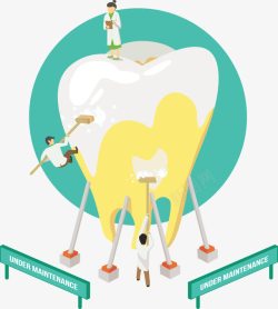 保养护理清洁病人牙齿素材