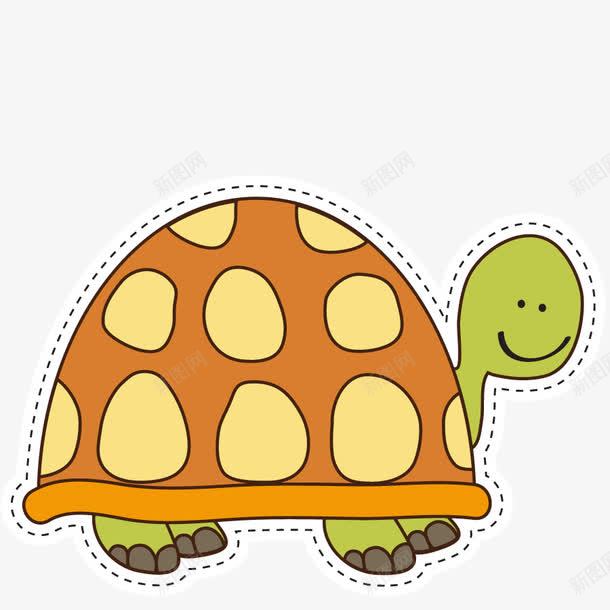 爬行小动物png免抠素材_新图网 https://ixintu.com 乌龟 形状 手绘 模型 海龟 贴画