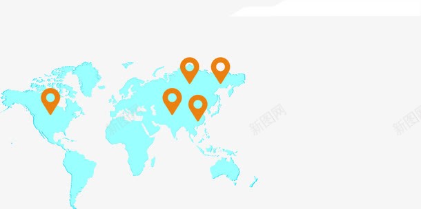浅蓝地图轮廓png免抠素材_新图网 https://ixintu.com 位置 商业 地图轮廓 浅蓝 连锁