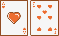源尺寸扑克牌卡通扁平魔术扑克牌片高清图片