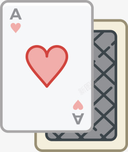 扑克牌UI手绘扑克牌游戏图标高清图片