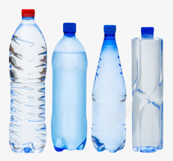 透明解渴高度不一的塑料瓶饮用水素材
