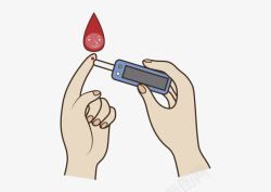 测量血糖通知扎破手指测量血糖高清图片