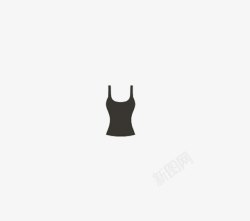 黑色运动服饰女士运动背心高清图片