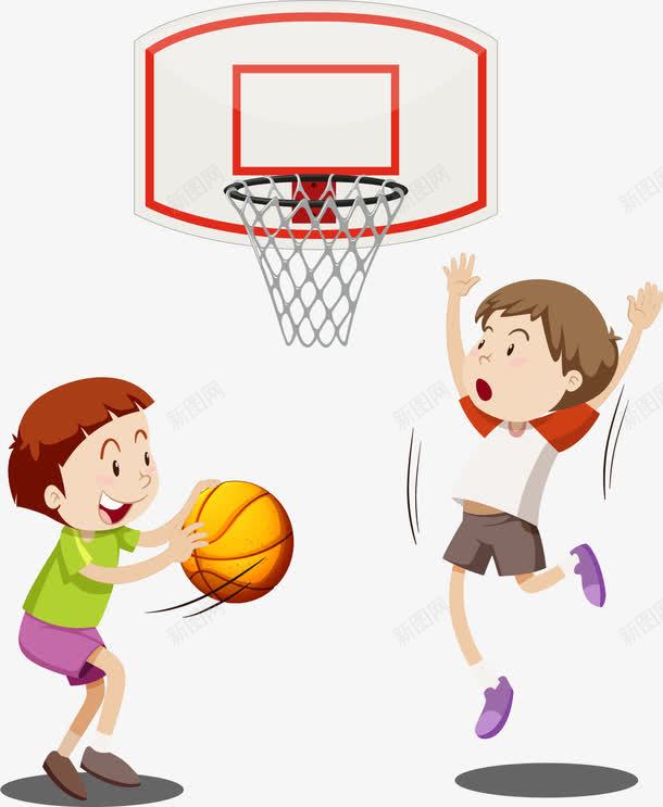 打篮球的孩子png免抠素材_新图网 https://ixintu.com 体育锻炼 儿童教育 兴趣爱好 矢量素材 身体素质