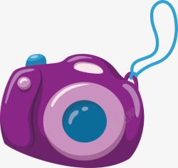 紫色照相机紫色卡通相机高清图片