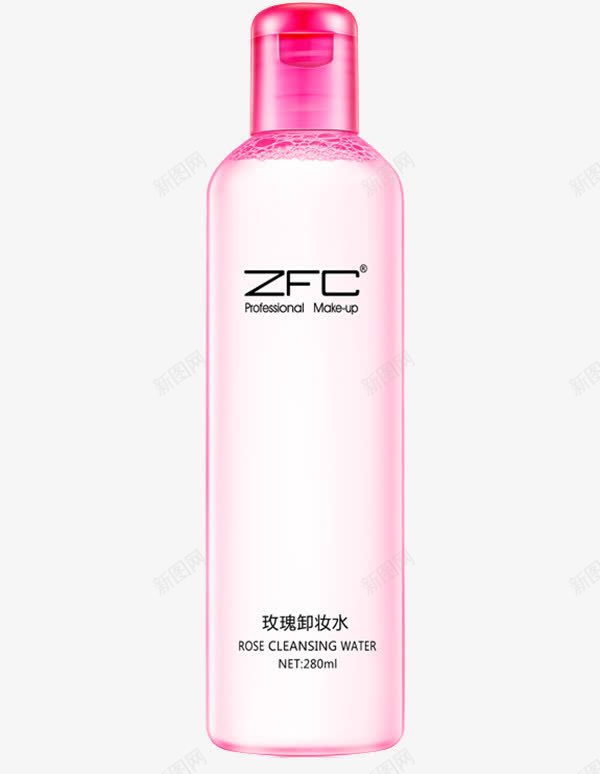 ZFC卸妆水png免抠素材_新图网 https://ixintu.com 产品实物 完美裸妆 白皙