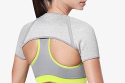 肩颈防护带女士运动防护服高清图片