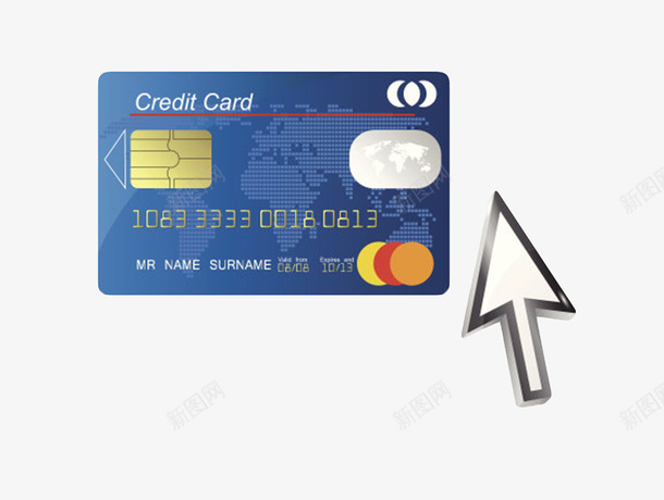 蓝色通用信用卡和箭头卡通png免抠素材_新图网 https://ixintu.com card credit 付款 信用 信用卡 信贷 分期 卡片 指示 箭头 贷记卡 银行 非现金 鼠标