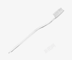 xxq清洁工具白色平放的牙刷实物高清图片