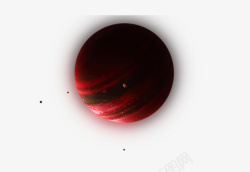木星矢量图红色梦幻星空木星高清图片