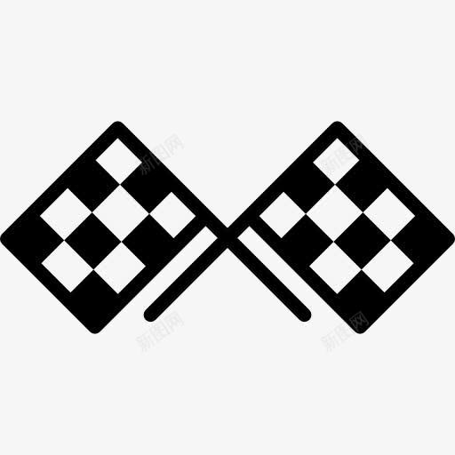 赛车旗帜图标png_新图网 https://ixintu.com 地图和国旗 旗 比赛开始 种族 结束