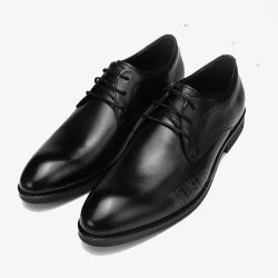 商务经典黑色时尚皮鞋高清图片
