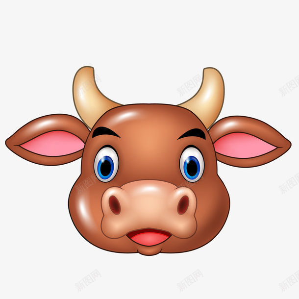 牛头像矢量图ai免抠素材_新图网 https://ixintu.com 像 动物 动物插画 卡通动物 可爱动物 小动物 牛头 牛头像 牛搞笑图片 矢量图 萌萌的牛