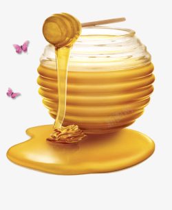 甜蜂蜜蜂蜜香蕉甜蜜糖水容器减肥高清图片
