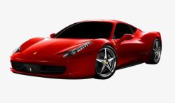 红色Ferrari跑车素材