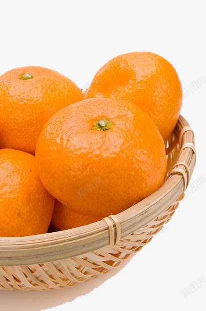 篮子里的橙子psd免抠素材_新图网 https://ixintu.com 橘子 橘黄色 橙子 篮子