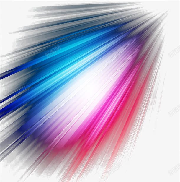 蓝紫色光线png免抠素材_新图网 https://ixintu.com 光线 放射状 直线 蓝紫色