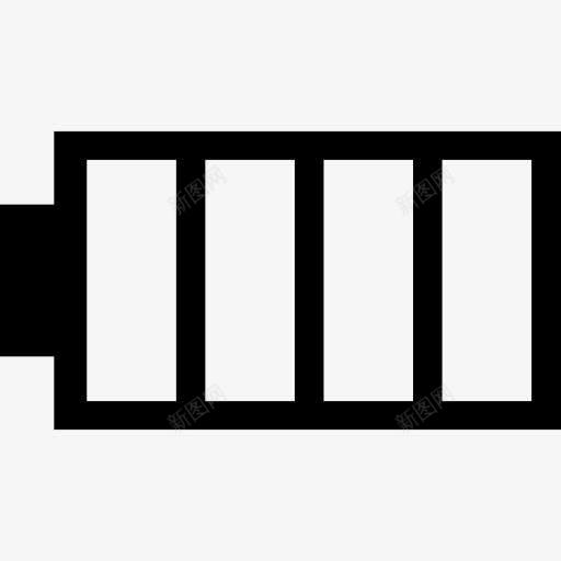 全电池接口的地位象征与四区图标png_新图网 https://ixintu.com 图标 工具和器具 指出 电池 电池充满电状态 电池状态 界面 符号 能源