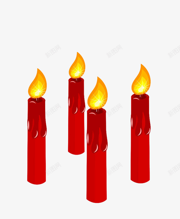 手绘红色蜡烛png免抠素材_新图网 https://ixintu.com 小火苗 照明 燃烧 祈祷蜡烛 祈福 红色手绘 蜡烛 香烛