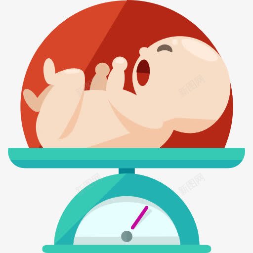 婴儿体重图标png_新图网 https://ixintu.com 医疗卫生 医院 婴儿体重 新生儿 规模